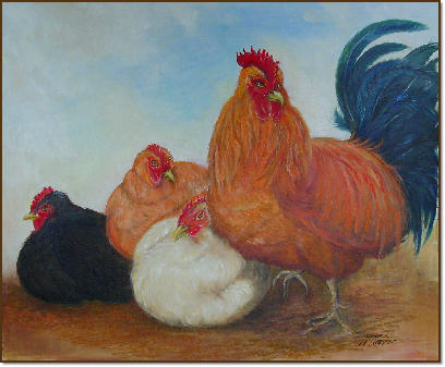 Chickens by Nancy Russell