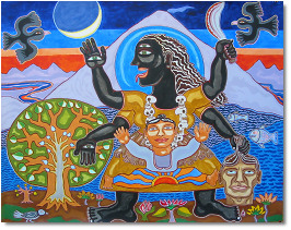 Kali Ma at Mt Kailash & Lake Mansarovar by Paul Alexandre John